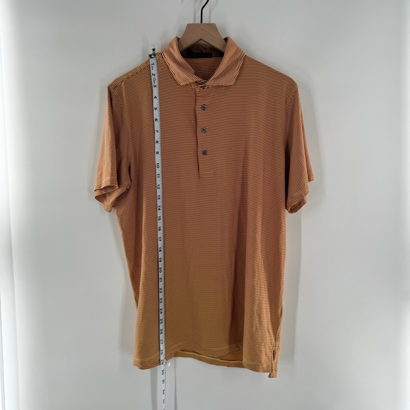 Greyson Perfomance Mens Golf Polo Striped Wolf Shirt Collared Size Large - Picture 7 of 7